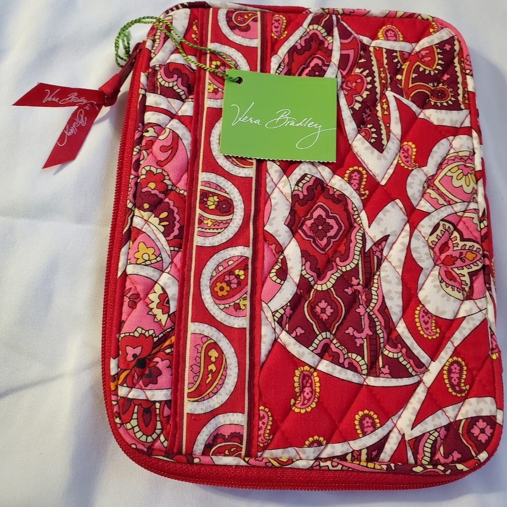 Vera Bradley Red and Pink Quilted Case